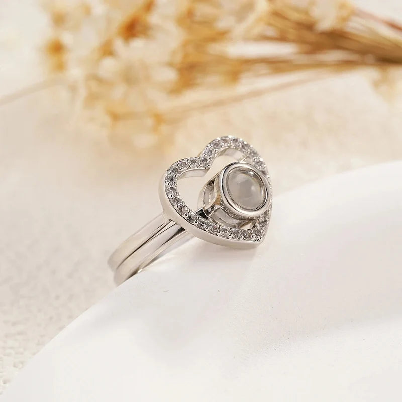 Ringset Herz und Ring mit Bild