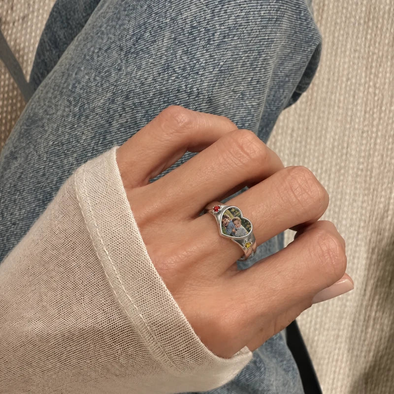 Herz Ring mit Foto