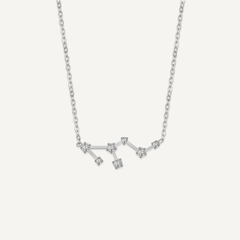 Sternzeichen Kette mit Sternbild und Zirkonia