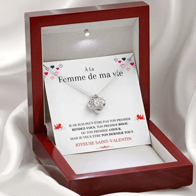 Herzkette zum Valentinstag mit Botschaftskarte