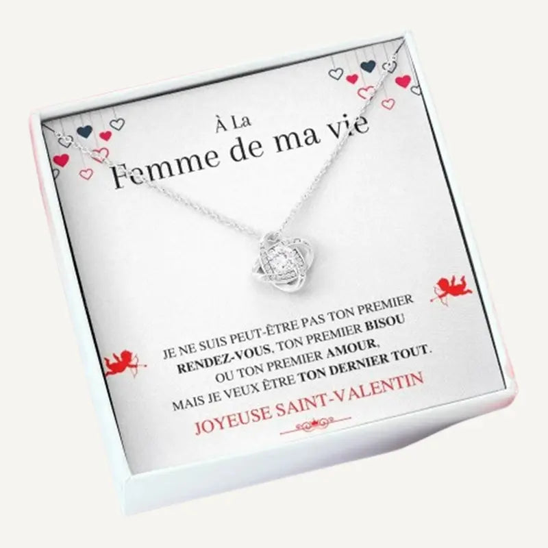 Herzkette zum Valentinstag mit Botschaftskarte