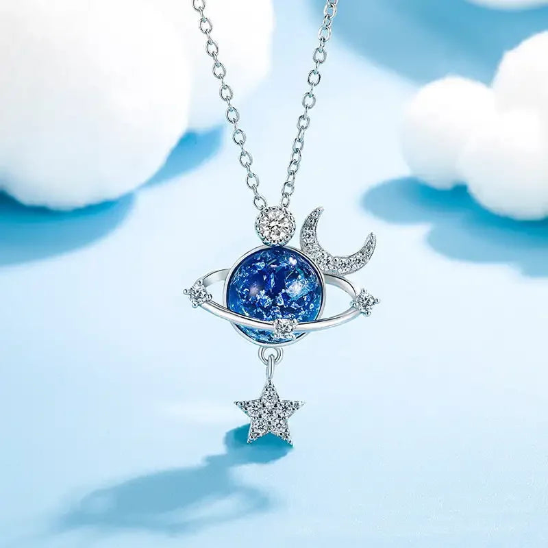 Kette für die Tochter mit Stern und Mond