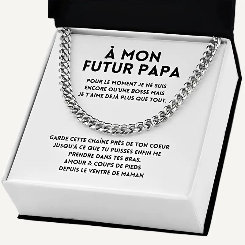 Kette für den werdenden Papa mit Karte