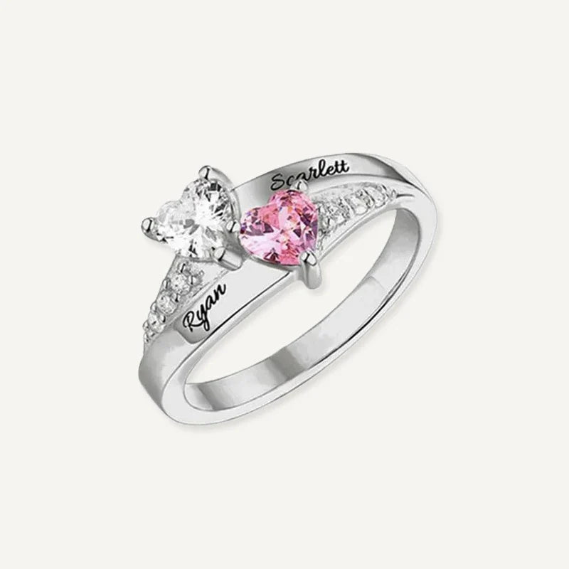 Geburtsstein Ring mit Namen