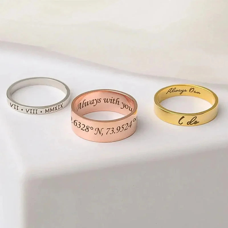 Ring mit Gravur innen und außen