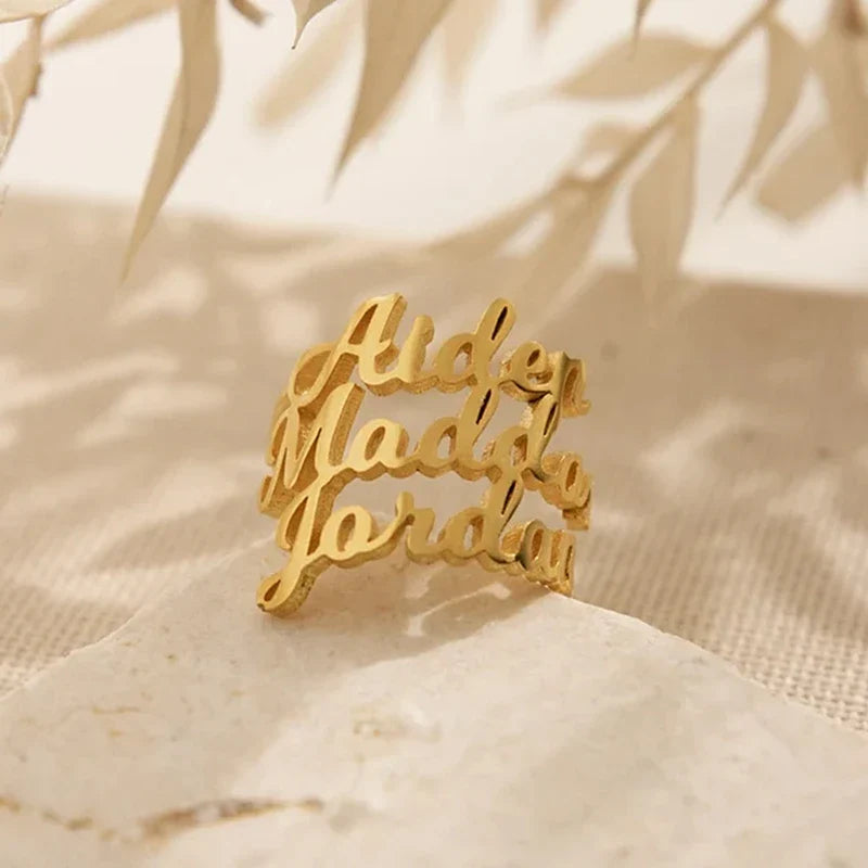 Ring mit 3 Namen personalisiert