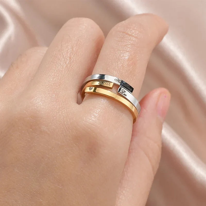 Schmaler Ring mit Gravur