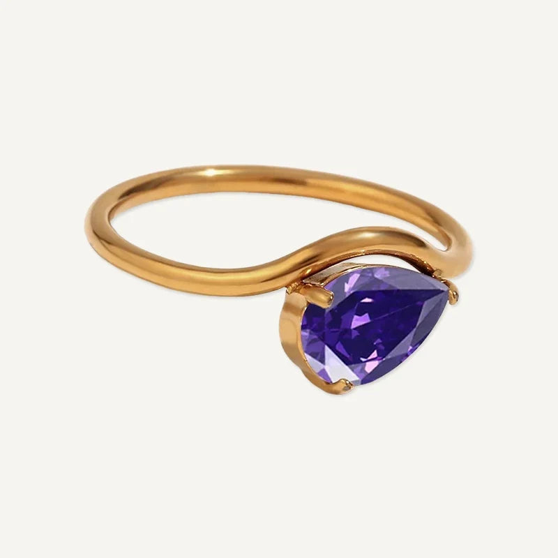 Geburtsstein Ring personalisiert