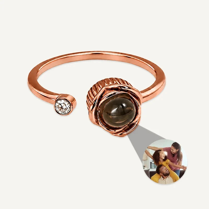 Ring mit Bild im Stein
