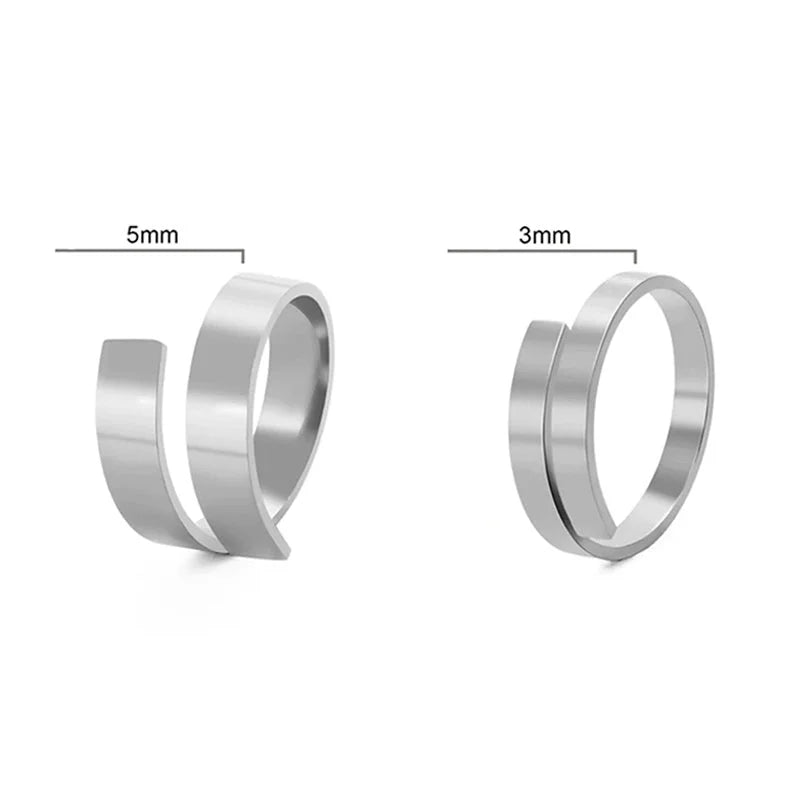Ring zum Gravieren mit zwei Botschaften