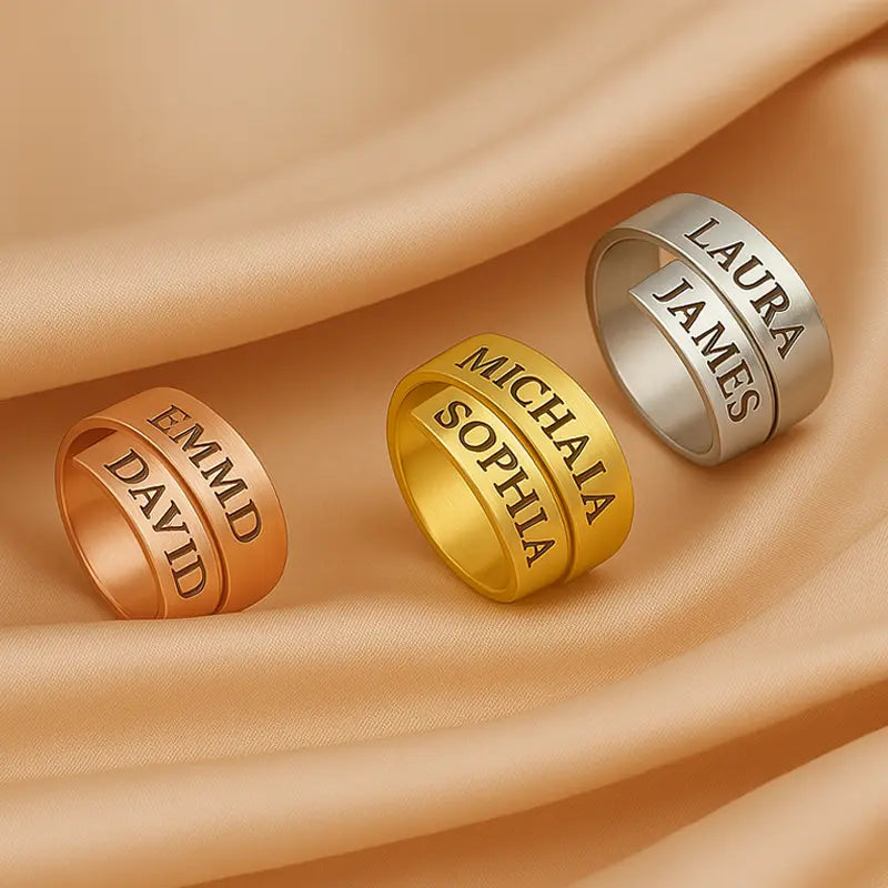 Ring zum Gravieren mit zwei Botschaften