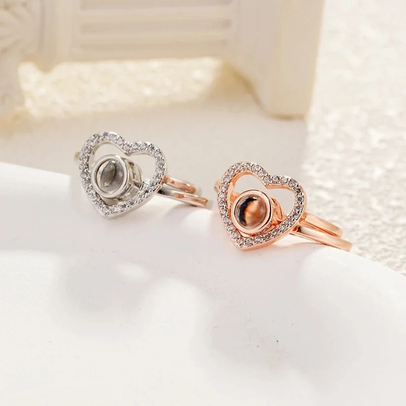 Ringset Herz und Ring mit Bild