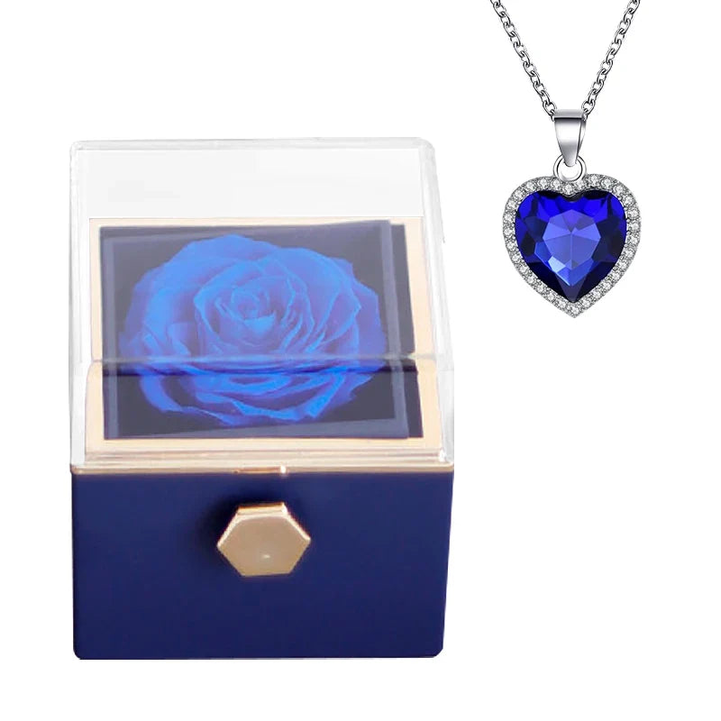 Schmuckset zum Valentinstag mit ewiger Rose
