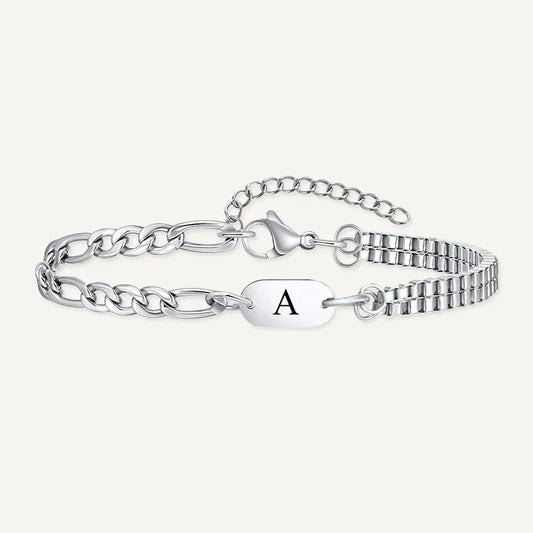 Herrenarmband mit Buchstabe