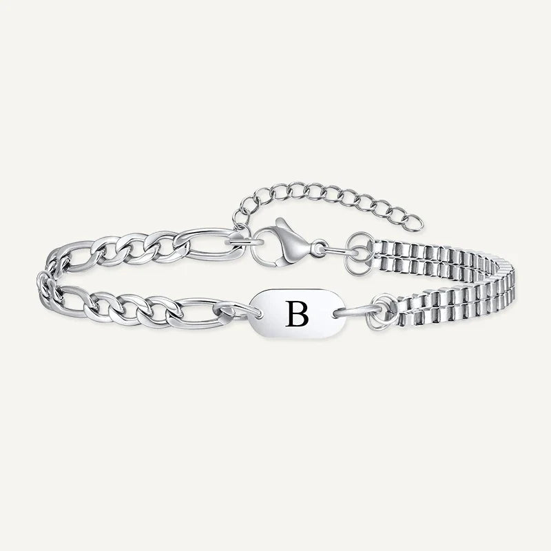 Herrenarmband mit Buchstabe