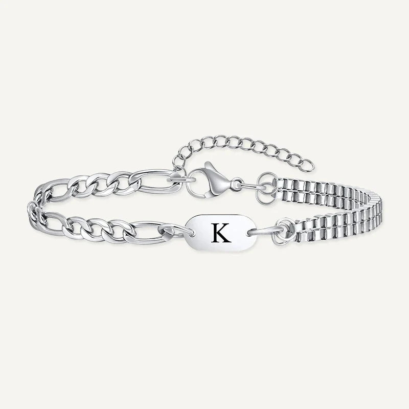 Herrenarmband mit Buchstabe