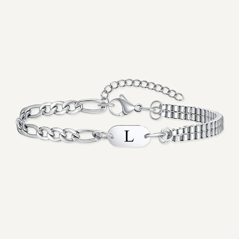 Herrenarmband mit Buchstabe