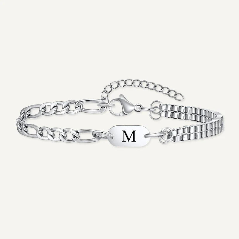 Herrenarmband mit Buchstabe