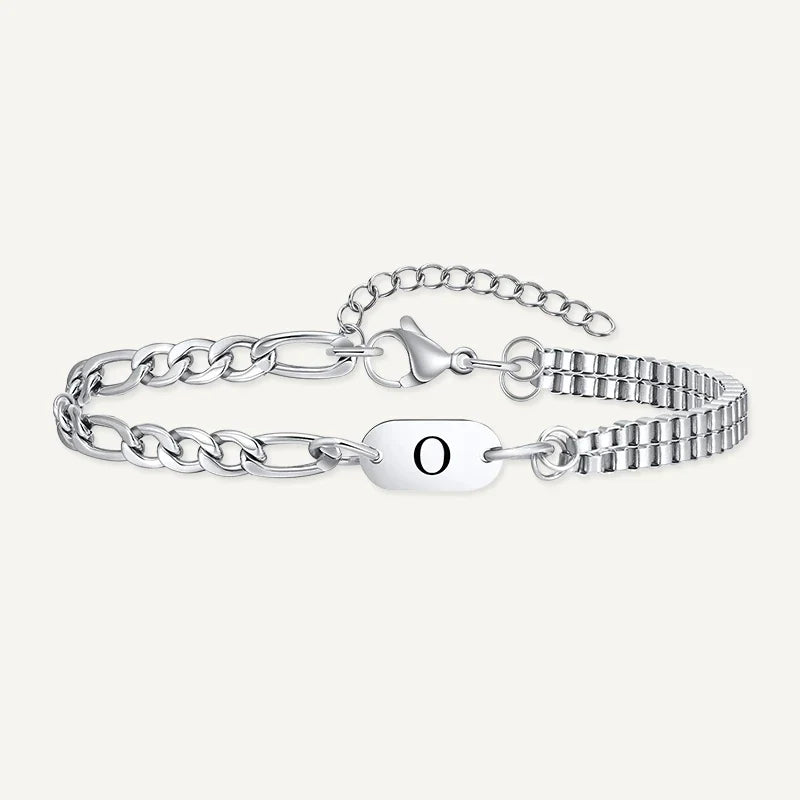 Herrenarmband mit Buchstabe