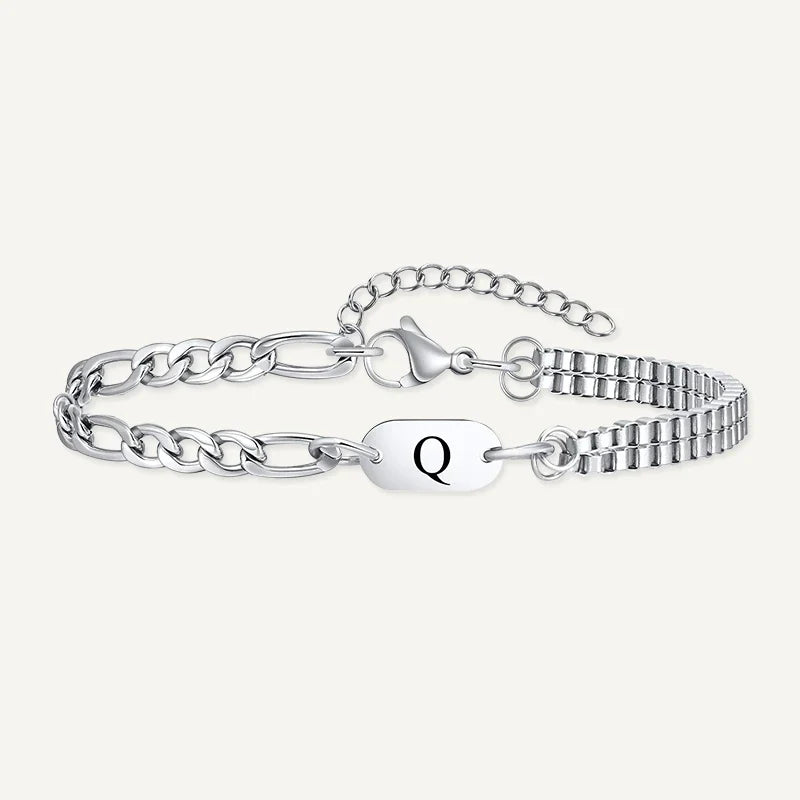 Herrenarmband mit Buchstabe