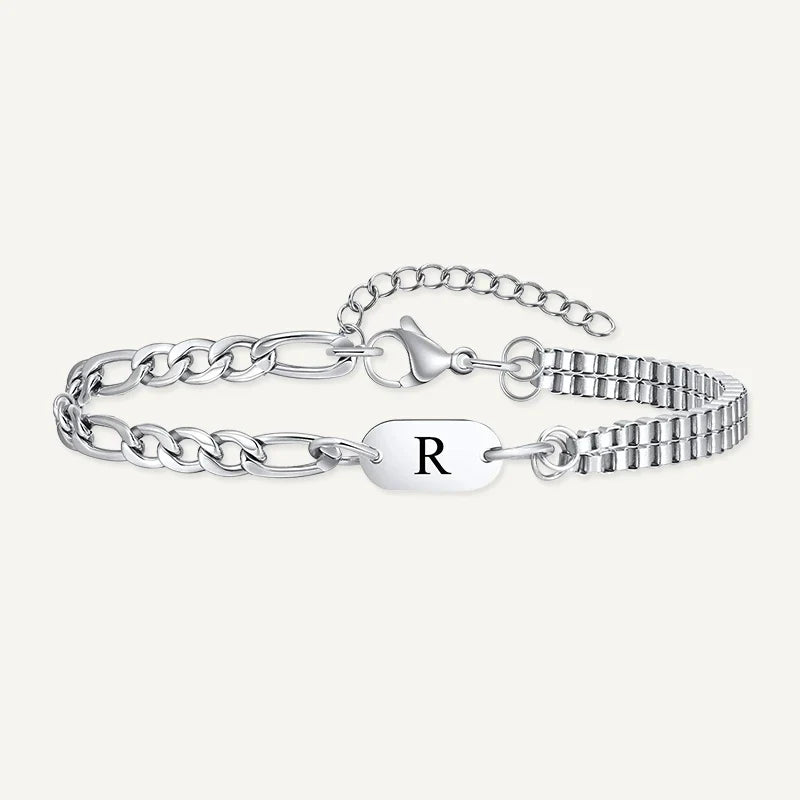 Herrenarmband mit Buchstabe