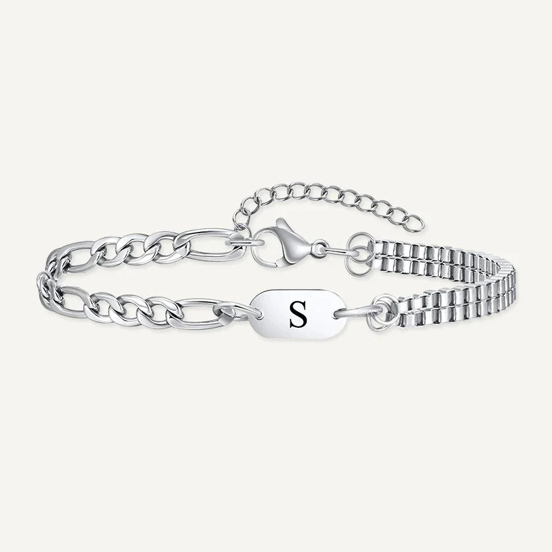 Herrenarmband mit Buchstabe