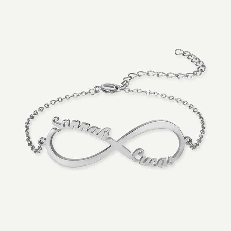 Unendlichkeit Armband mit bis zu 4 Namen