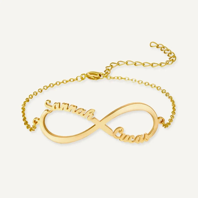Unendlichkeit Armband mit bis zu 4 Namen