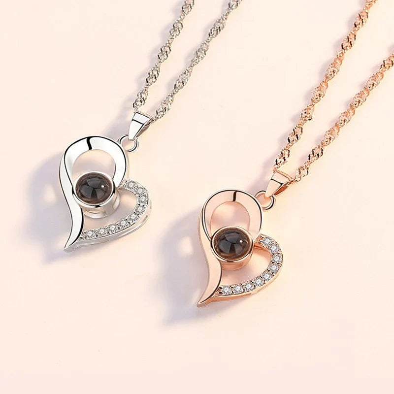 Geschenkset Kette Ich liebe dich in 100 Sprachen