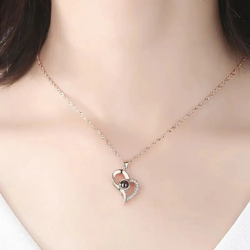 Geschenkset Kette Ich liebe dich in 100 Sprachen
