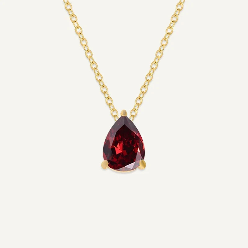 Geburtsstein Kette Tropfen