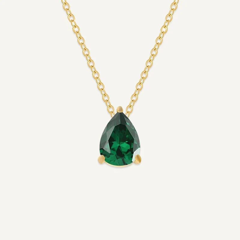Geburtsstein Kette Tropfen