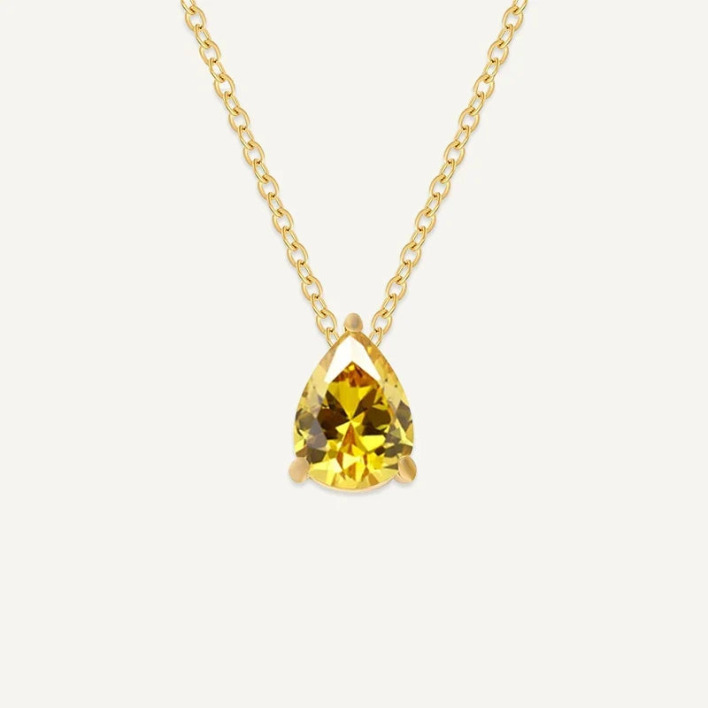 Geburtsstein Kette Tropfen