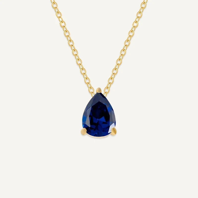 Geburtsstein Kette Tropfen
