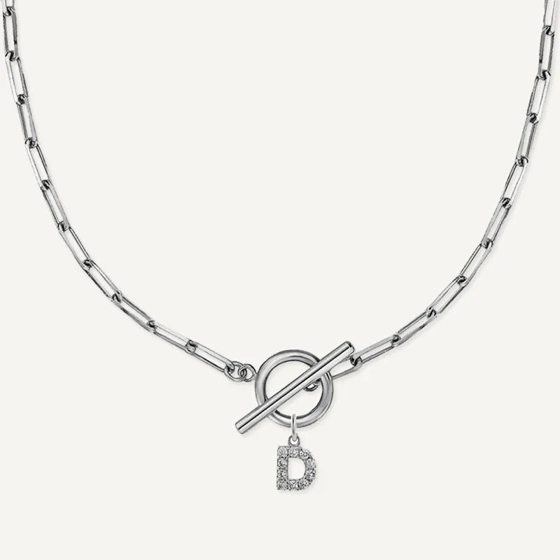 Buchstabenkette mit Gliederkette und Zirkonia