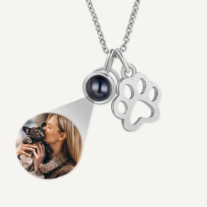 Kette mit Hundepfote und Bild