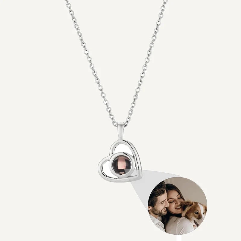 Herzkette mit Bild im Anhänger