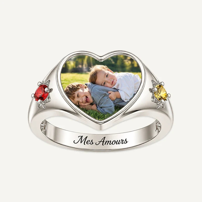 Herz Ring mit Foto