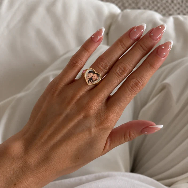 Herz Ring mit Foto