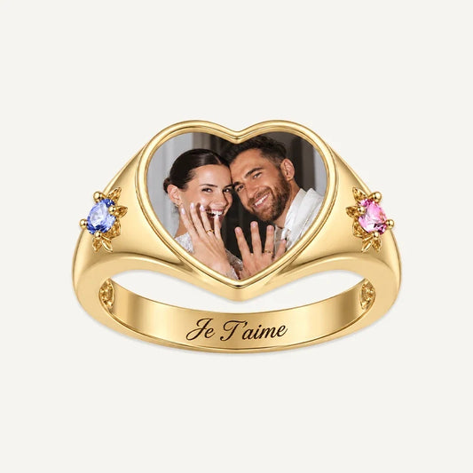 Herz Ring mit Foto