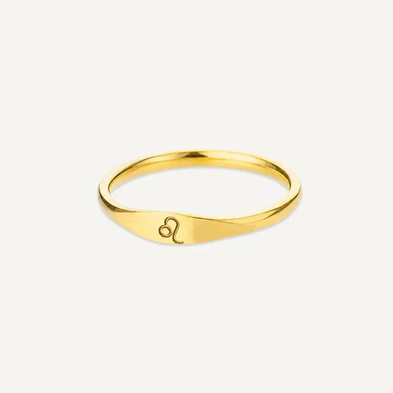 Sternzeichen Ring mit graviertem Symbol