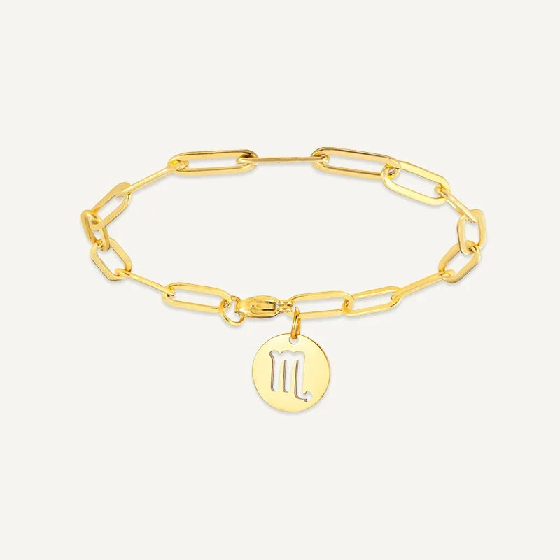 Sternzeichen Armband mit Gliederkette