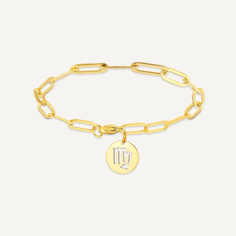Sternzeichen Armband mit Gliederkette