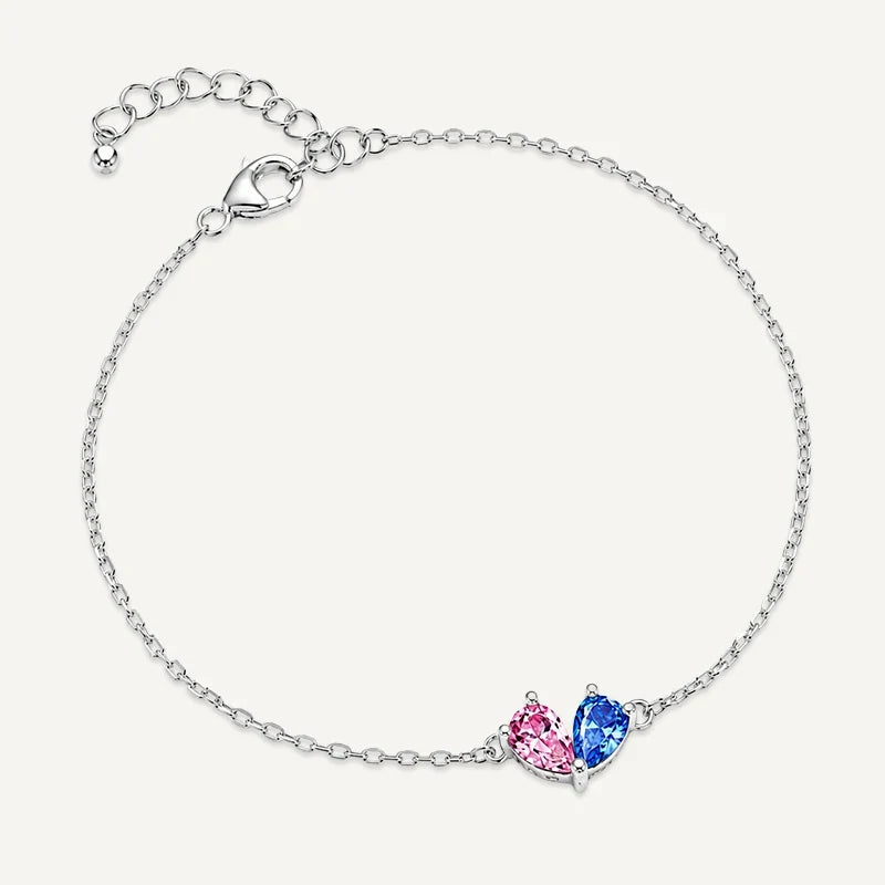 Geburtsstein Armband mit 2 Steinen