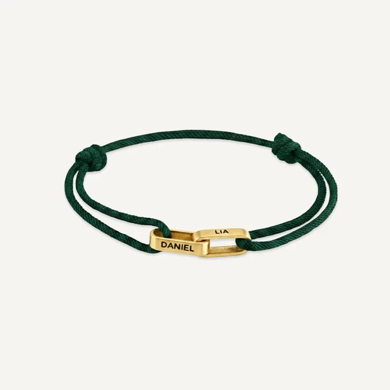 Herrenarmband mit 2 gravierten Namen