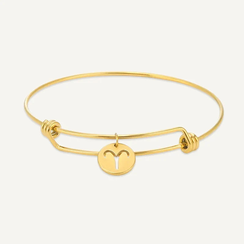Sternzeichen Armband mit rundem Medaillon