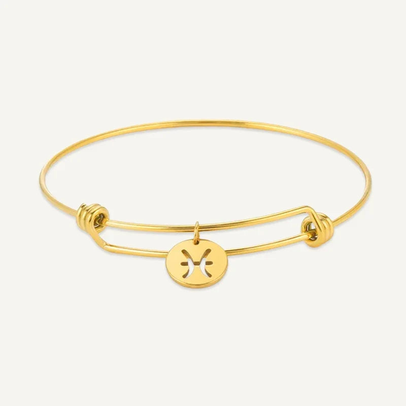 Sternzeichen Armband mit rundem Medaillon