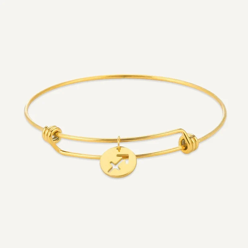 Sternzeichen Armband mit rundem Medaillon