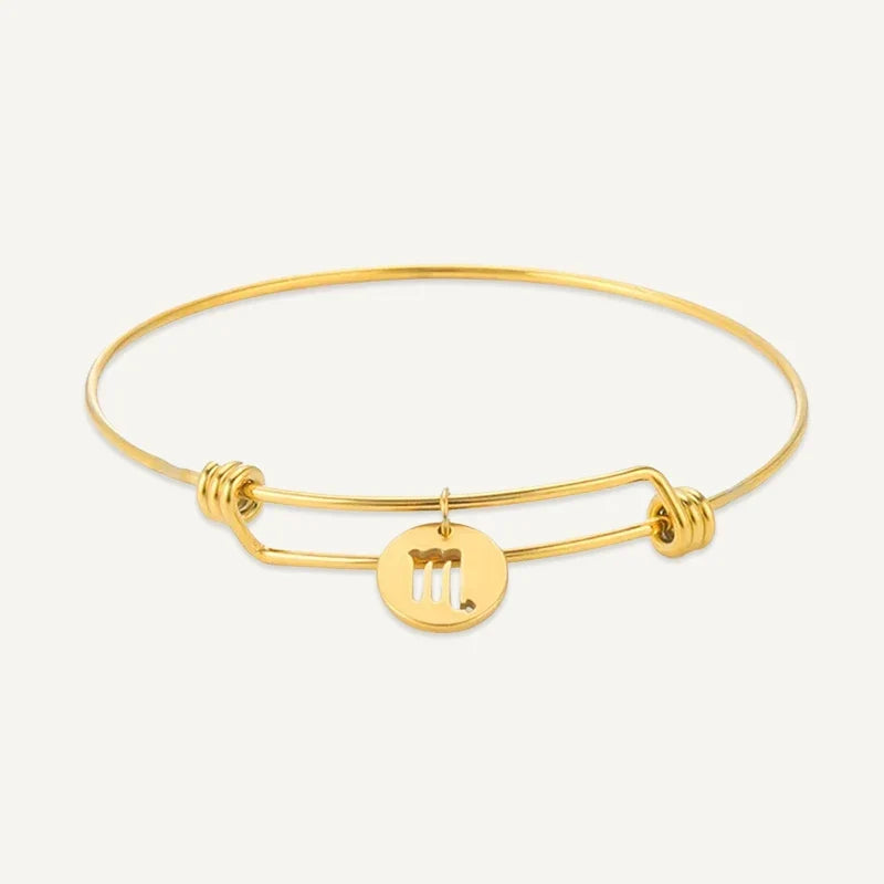 Sternzeichen Armband mit rundem Medaillon