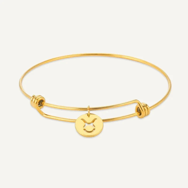 Sternzeichen Armband mit rundem Medaillon